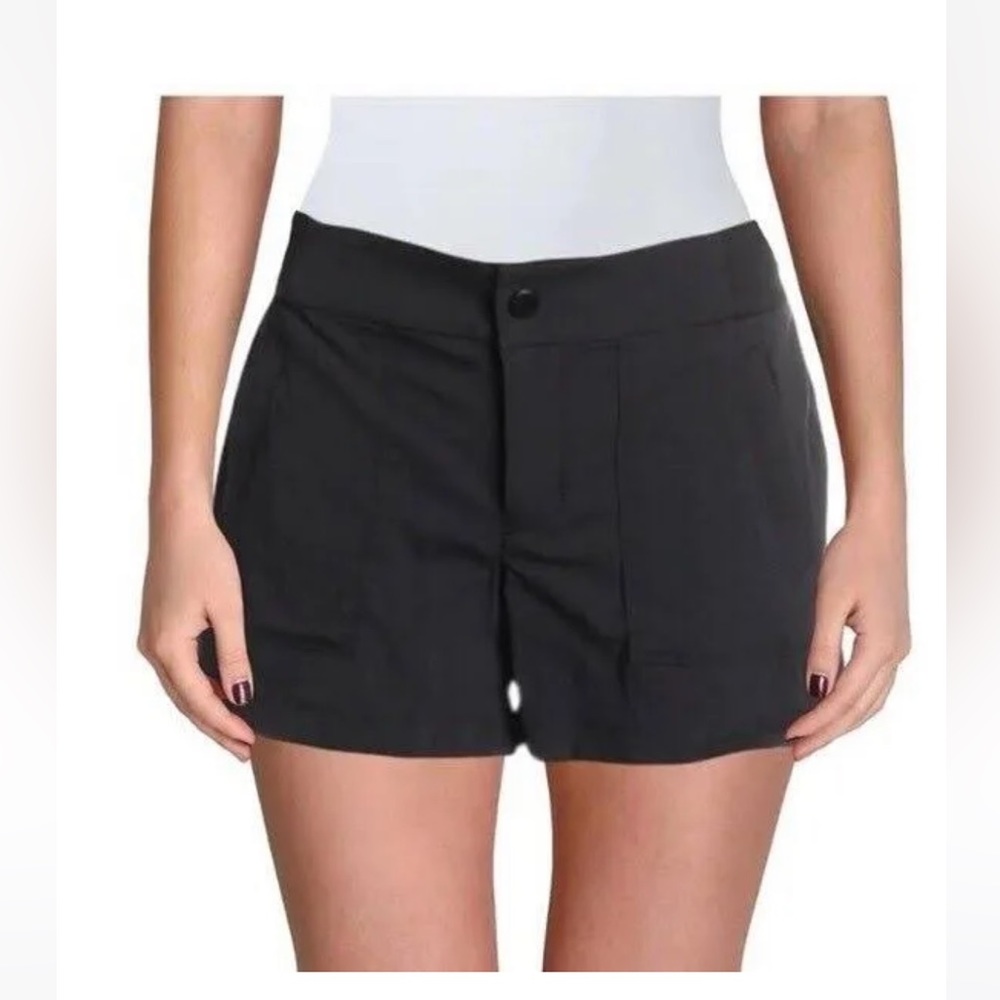 Athleta Trekkie shorts black 6 - Picture 1 of 8
